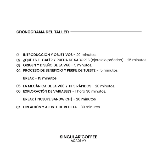 Taller de Filtrado - Método V60